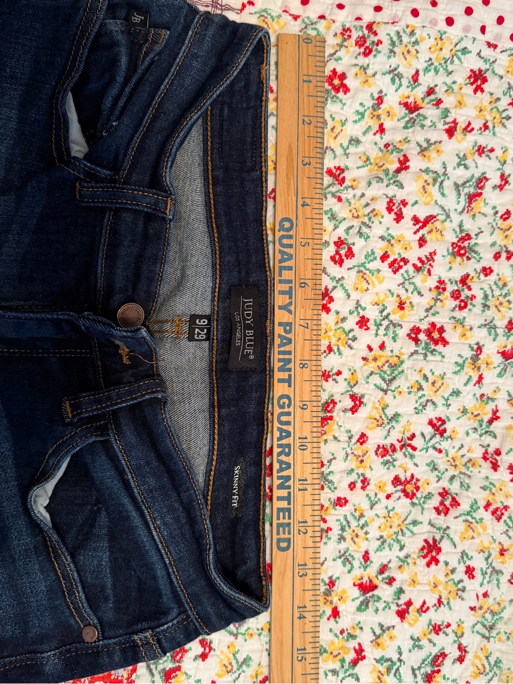 Judy Blue Dark Indigo Skinny Jeans - Picture 3 of 4